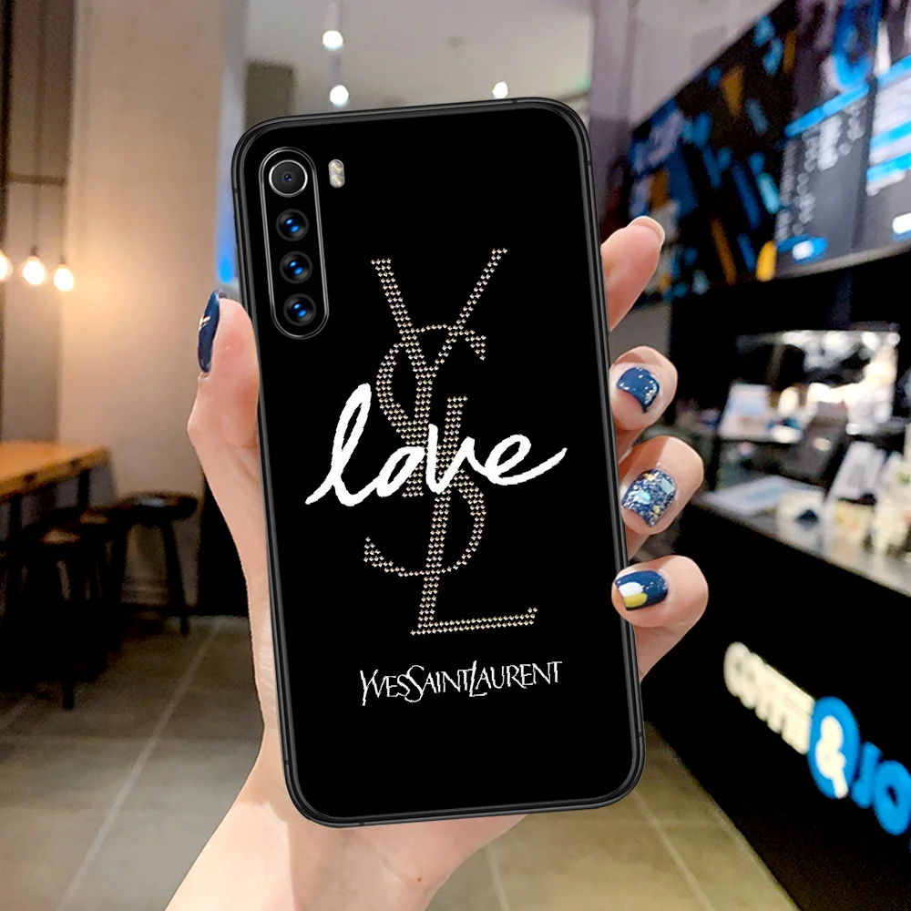 

Ltaly Fashion Luxury Brand Phone Case For Xiaomi Redmi Note 7 8 8T 9 9S 4X 7 7A 9A K30 Pro Ultra black Cover Painting Back