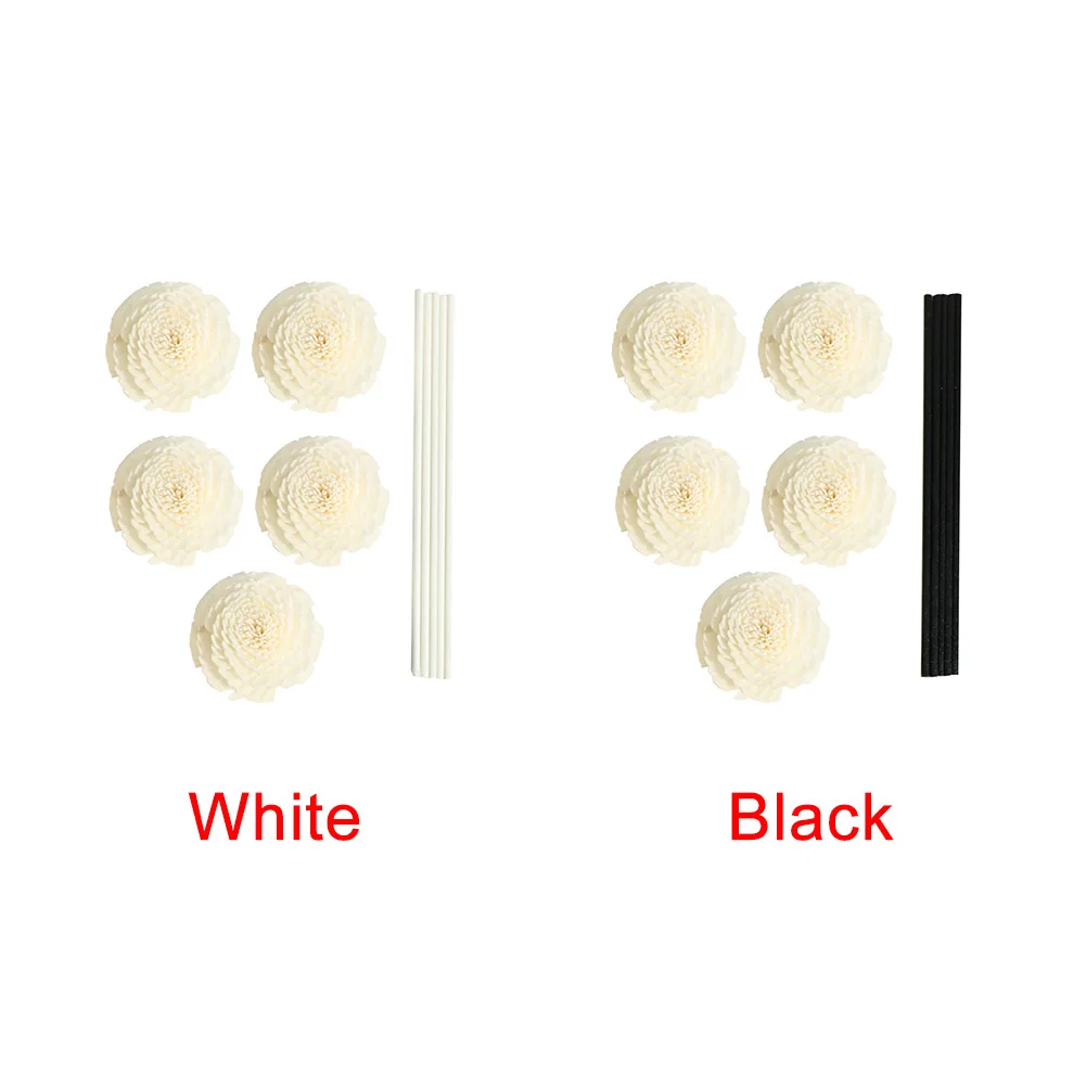 5 шт. Сменные Ароматические ароматические палочки для ванной комнаты с цветочной