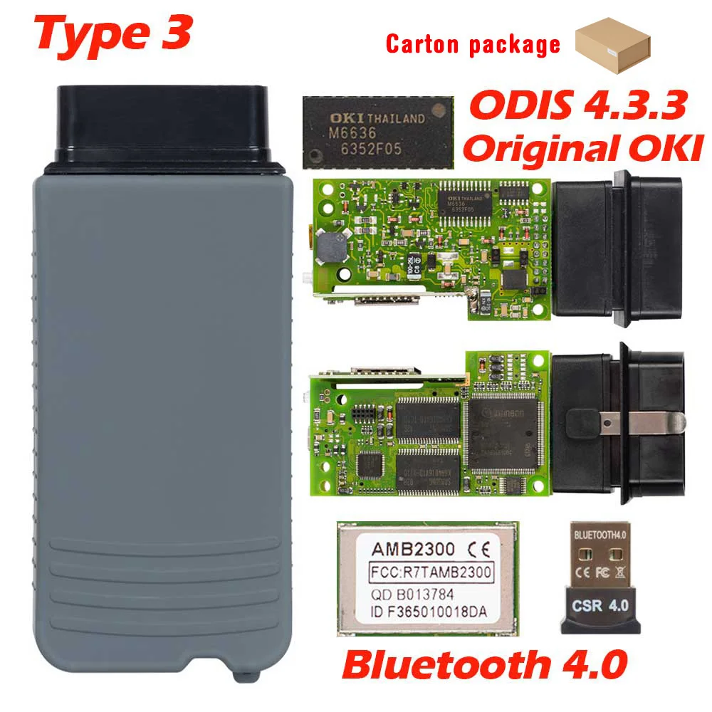 5054a uds OKI многоязычный 5054 ODIS V4.3.3 obd2 считыватель кодов Сканер 5054 для vag Диагностический инструмент 3 шт./лот - Цвет: Type 3