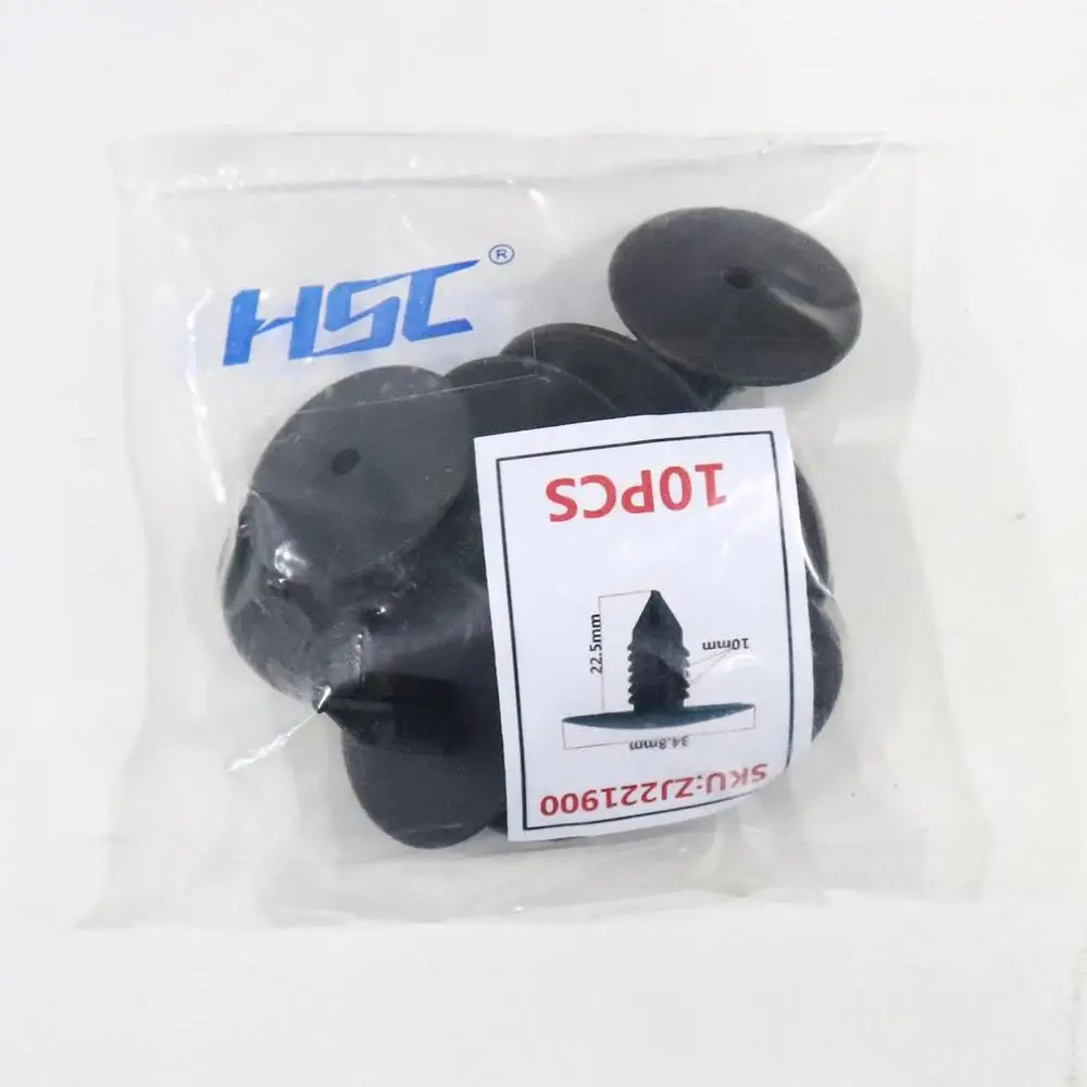 10 шт. бампер на дверь крыло крышка Автомобильный крепеж пластиковая