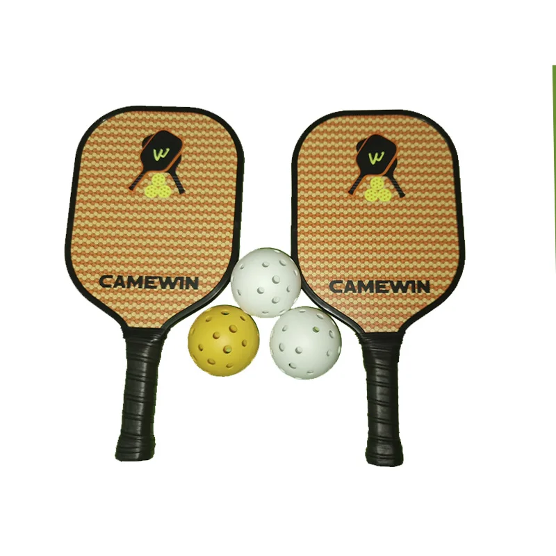2 шт. набор ракеток Pickleball 3 мяча и весла 1 сумка из углеродного волокна состав PE