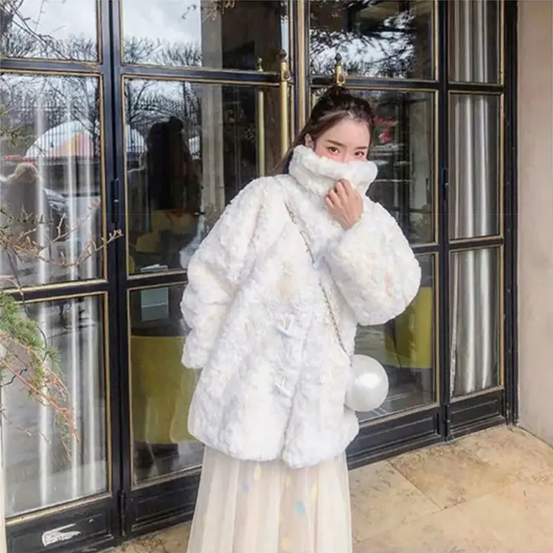 Женская куртка из искусственного меха осенне-зимняя берберского флиса | одежда