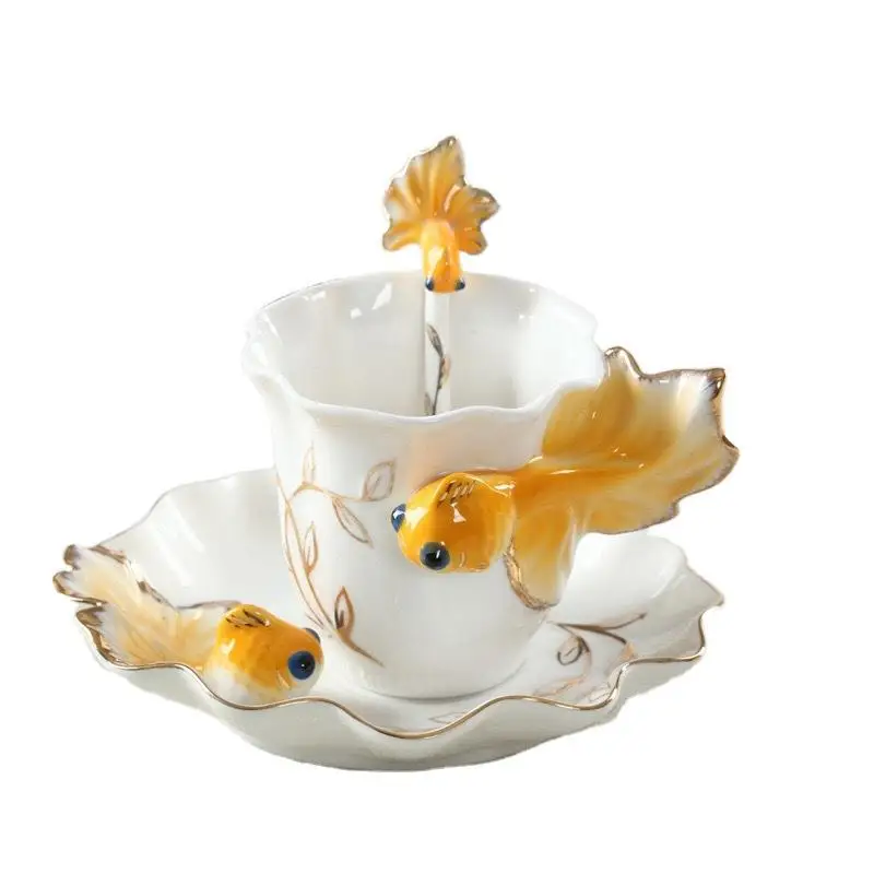 Современная креативная керамическая чашка Европейский костяной фарфор с