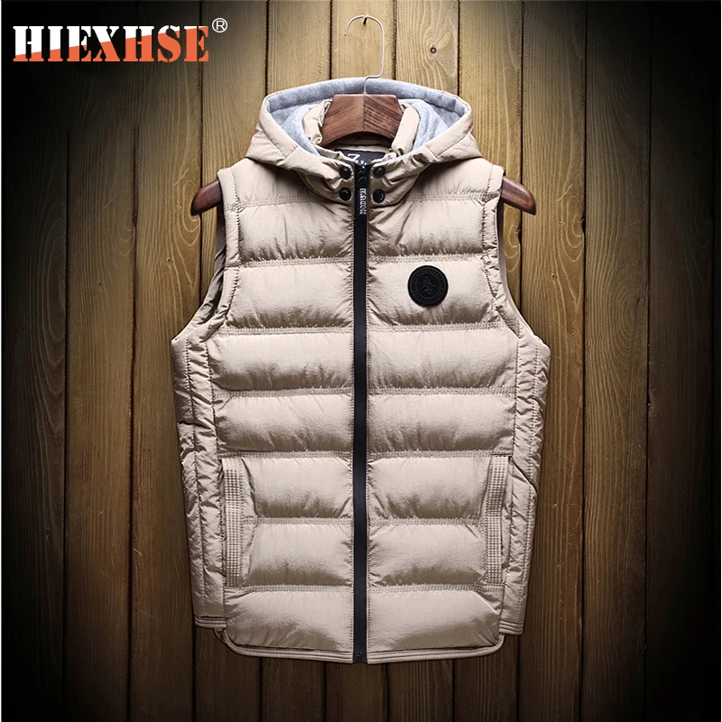 Мужской жилет зимний пуховой повседневный мужская куртка без рукавов размера