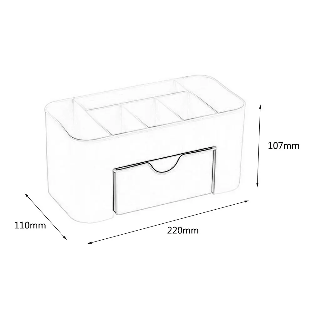 

Plastic Makeup Organizers Storage Box Cosmetic Drawers Jewelry Display Box Case Desktop Make Up Container Boxes Organizer