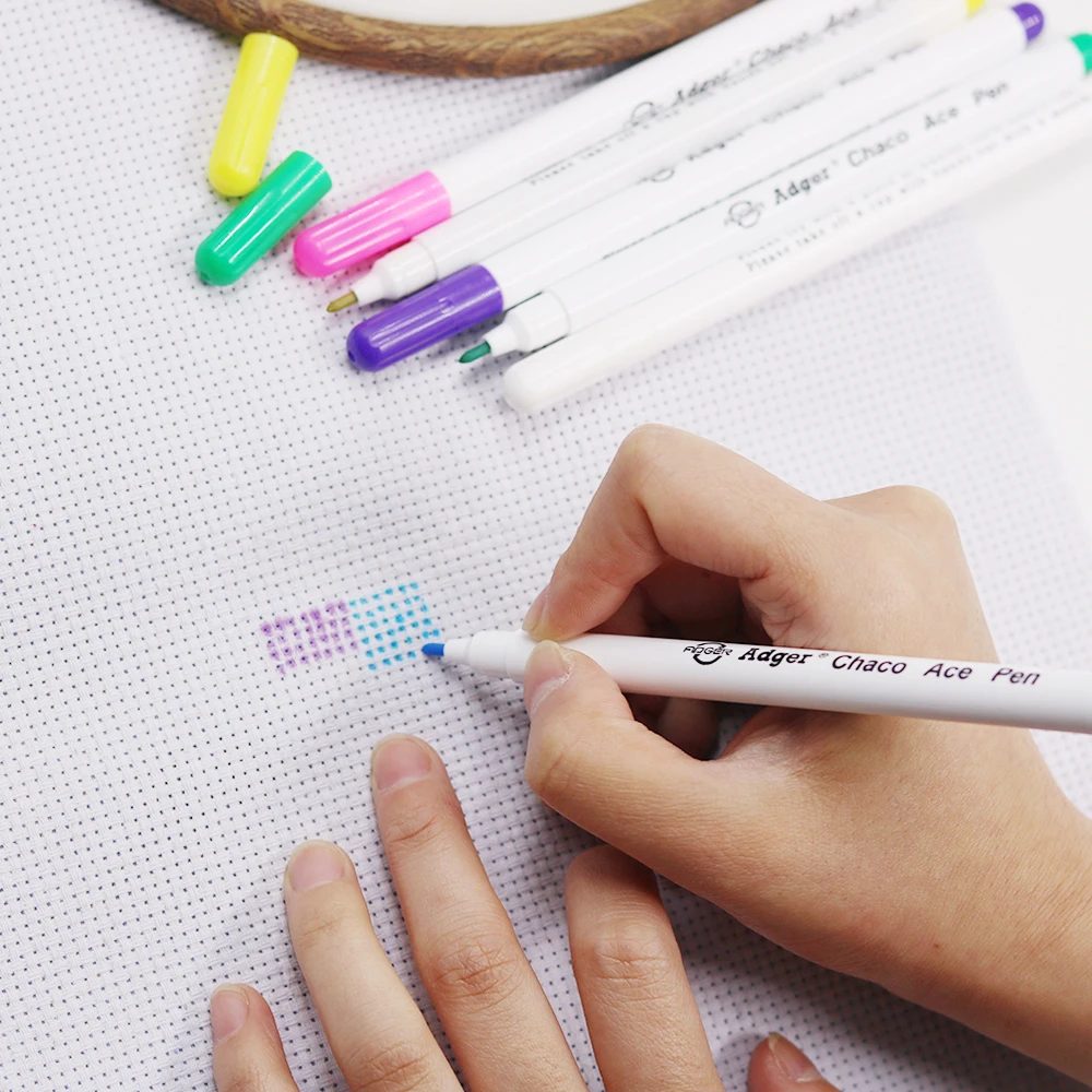 Исчезающая искусственная рукоятка для вышивки крестиком стираемая водой ручка и