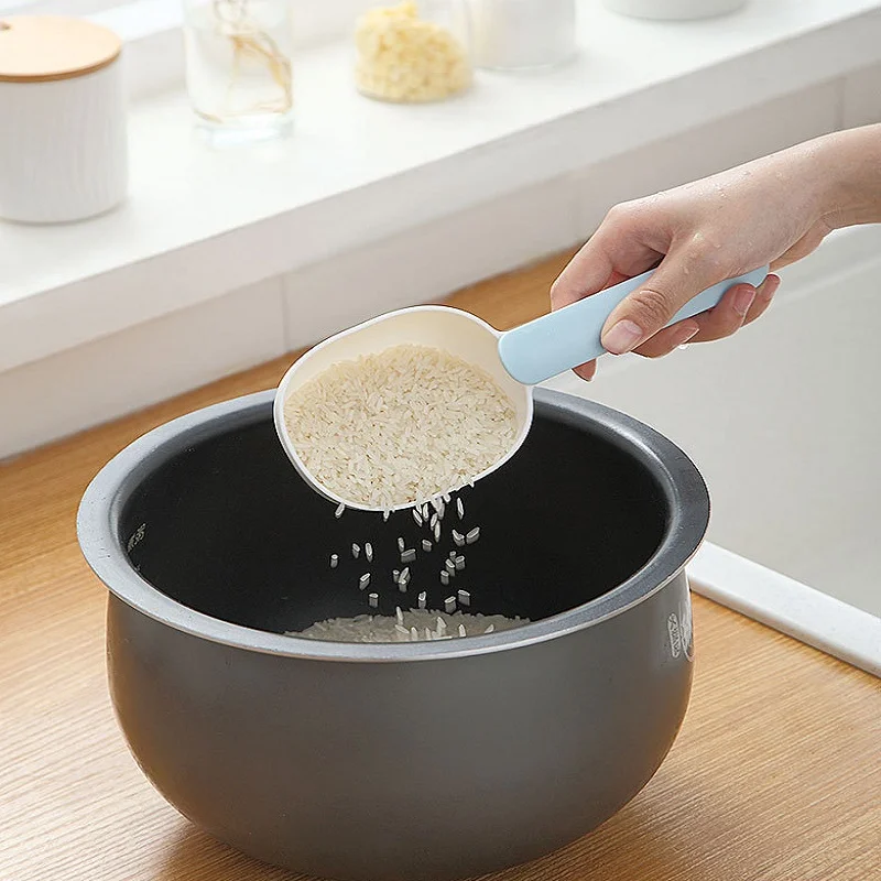 Бытовые простой риса ложка в форме черепа льда зерна Лопата Кофейные сумка Клип