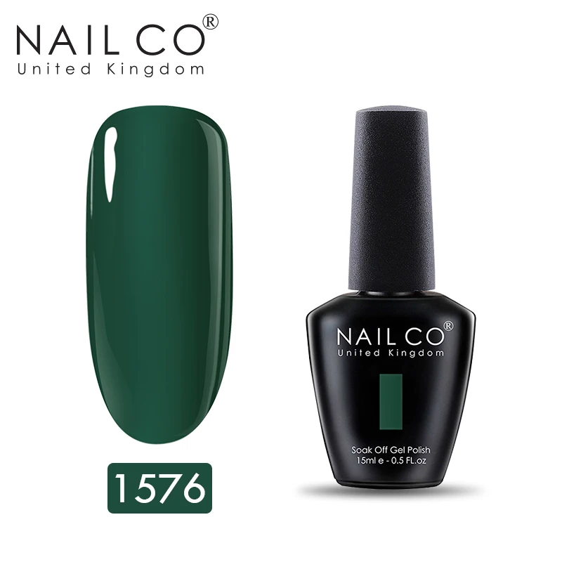 Набор для маникюра NAILCO Green СВЕТОДИОДНЫЙ УФ гель ногтей блестящий украшения