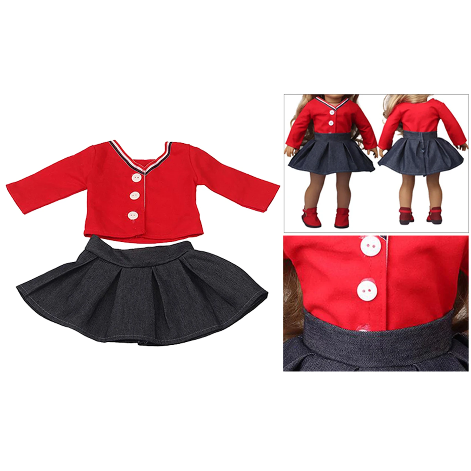 Ropa para mu&ntilde;eca, trajes para mu&ntilde;ecas de 18 pulgadas y otras mu&ntilde;ecas de 18 pulgadas-1