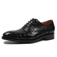 jiangxinduyun new 2021 custom pure manual men formal shoes crocodile leather high grade business men fromal shoes