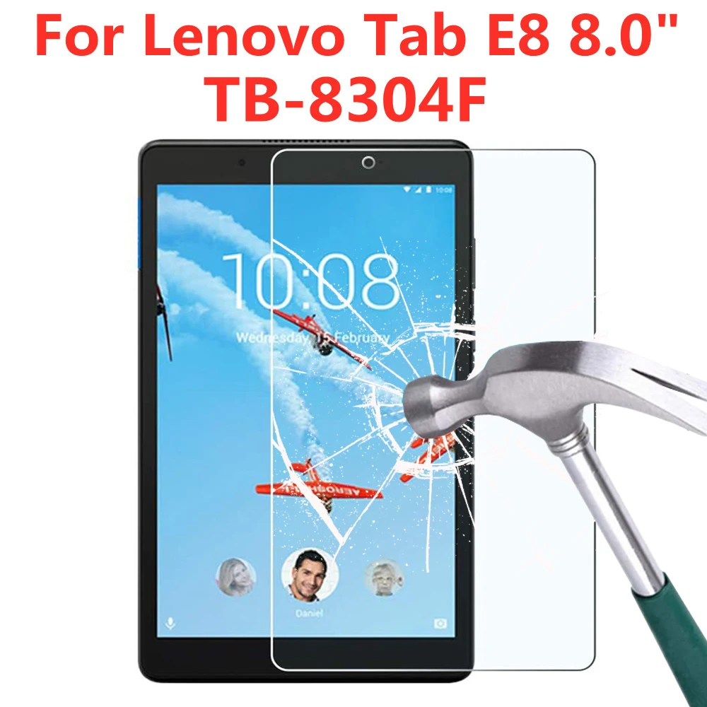 

Защита от царапин-твердость 9H закаленное стекло для Lenovo Tab E8 8,0 дюймов экран протектор TB-8304F анти-отпечатков пальцев HD прозрачная защитная пл...