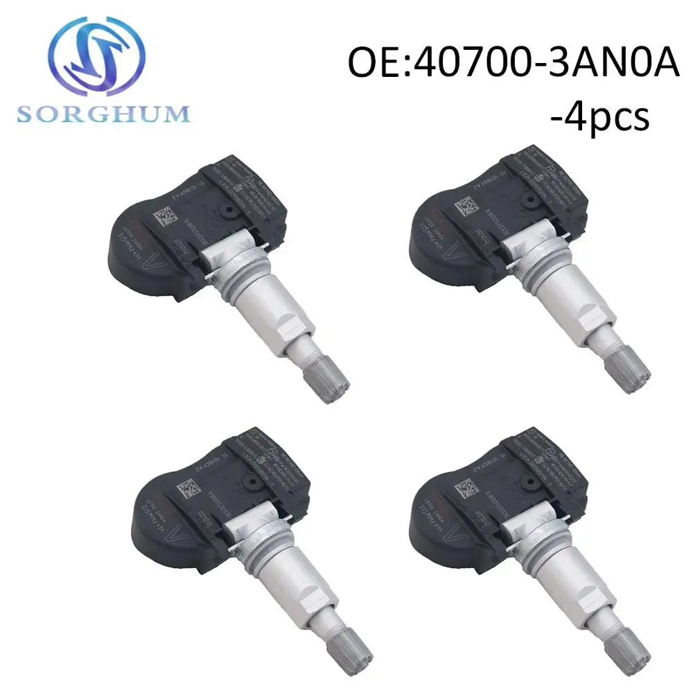 

Tire Pressure Sensor Tpms Fits For Versa Maxima Sentra 4pcs 407003an0a 40700-3AN0A