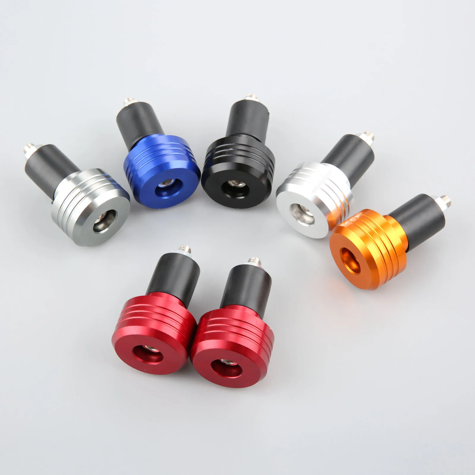 7/8&quot Motorcycle 22MM Handlebar Grips Handle Bar Cap End Plugs For Kawasaki NINJA 300 250R ZX636R ZX6RR 400R Yamaha MT 07 09 |