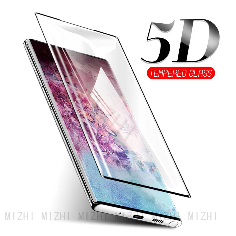 

5D Full Curved Screen Tempered Glass For Samsung Galaxy Note10 Plus Protector On For Samsung Note 10 Plus 10Plus Protective Film