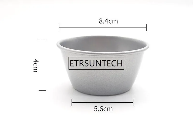 Günstig 100 Stücke Ei Torte Form Carbon Stahl NonStick Cupcake Pie Cookie Kuchen Pudding Form Backen Tassen