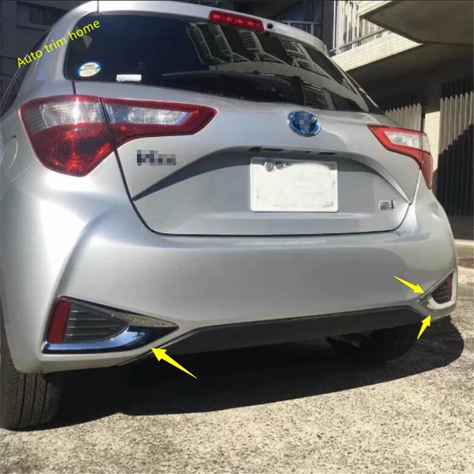 Lapetus переоборудование экстерьера комплект подходит для Toyota YARIS/VITZ ABS хром задний противотуманный задний свет рамка отделка 2 шт