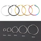 Женские маленькие серьги-кольца из нержавеющей стали