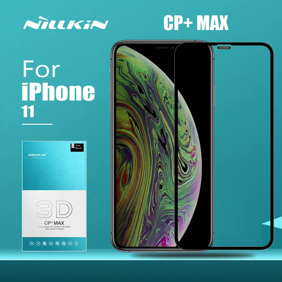 Для iPhone 11 стекло Nillkin 3D CP + Max полное покрытие безопасное Закаленное протектор