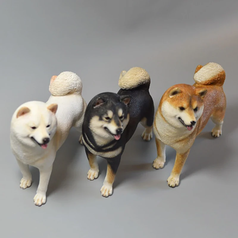 2 модели 1/6 масштаб модель животного высокая имитация собака Шиба ину для 12'
