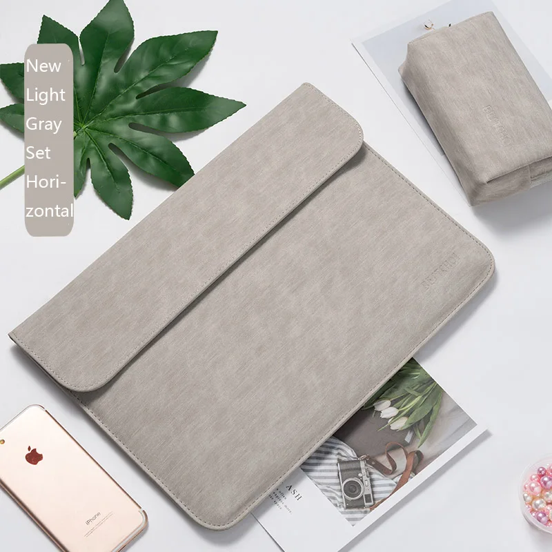 Gray sets Matte Для мужчин чехол для ноутбука Macbook air 13 Чехол сумка для ноутбука macbook pro 13 15 ноутбук чехол 14 дюймов для Тетрадь ноутбук ТАС wo Для мужчин - Цвет: Gray sets Matte