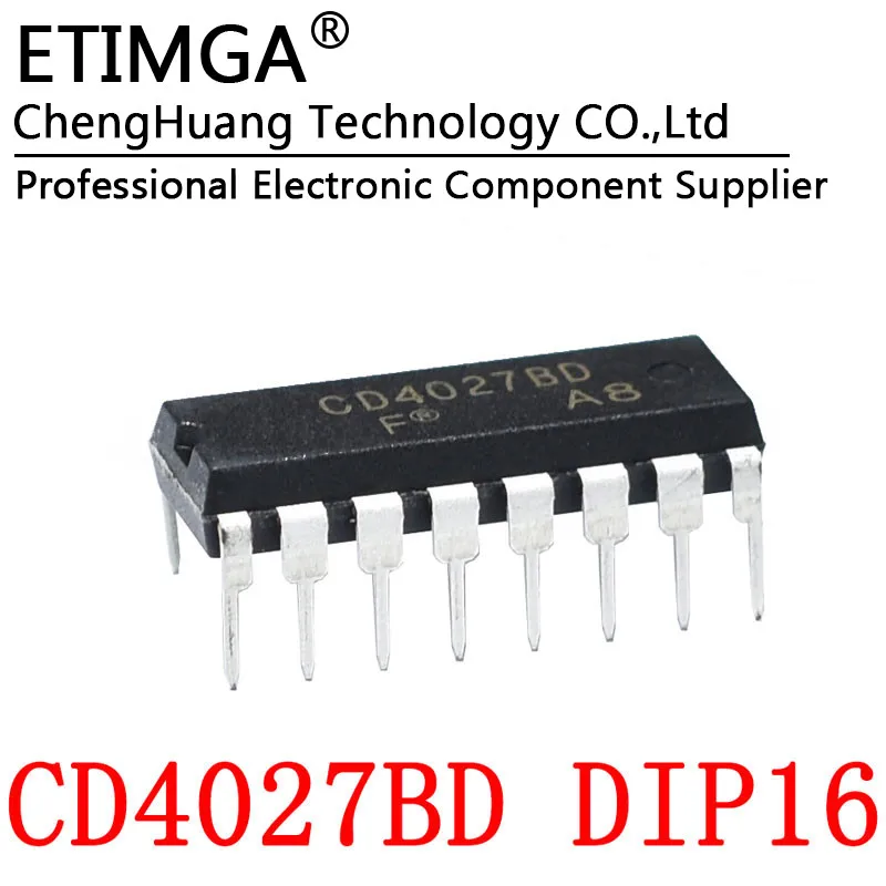 5 шт./лот CD4027 CD4027BE CD4027BD DIP16 двойной J-K мастер-раб триггер