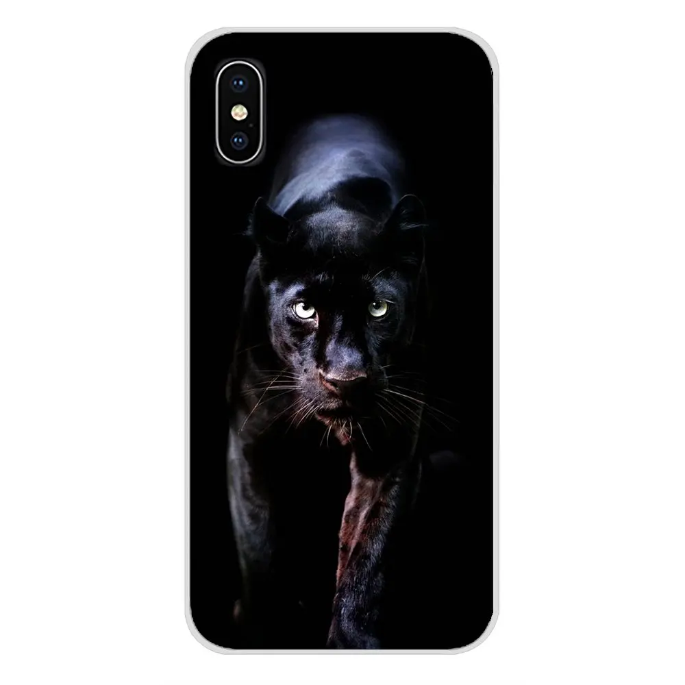 Чехлы для телефонов Apple iPhone X XR XS 11Pro MAX 4S 5S 5C SE 6S 7 8 Plus ipod touch 5 6 с изображением черной