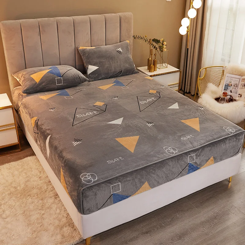 Бархатное домашнее постельное белье зимнее теплое Фланелевое покрывало для