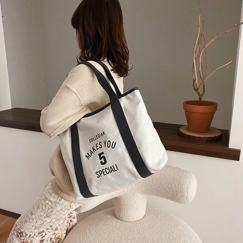 Fashion Canvas Women Handbags Large Capacity Casual Tote Bags High Quality Ladies Shoulder Bag Designer Female Messenger | Багаж и сумки