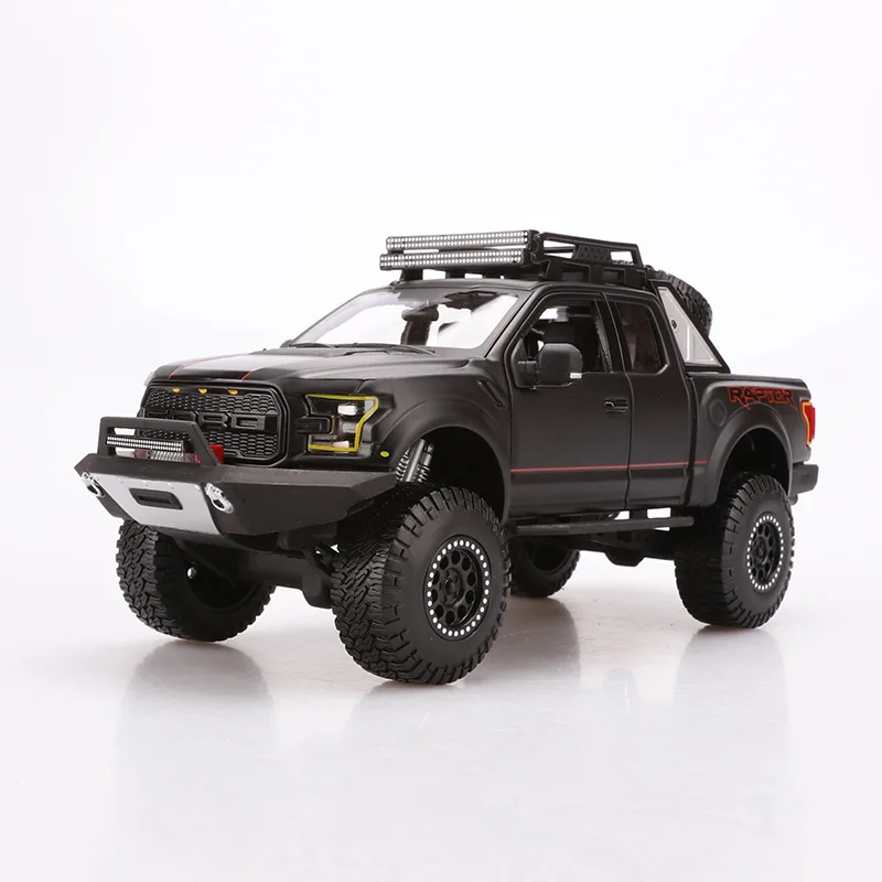 

1:24 высококлассная модель автомобиля из сплава, модель 2017 Ford F150 модель машины пикап US, пикап для детей, подарки