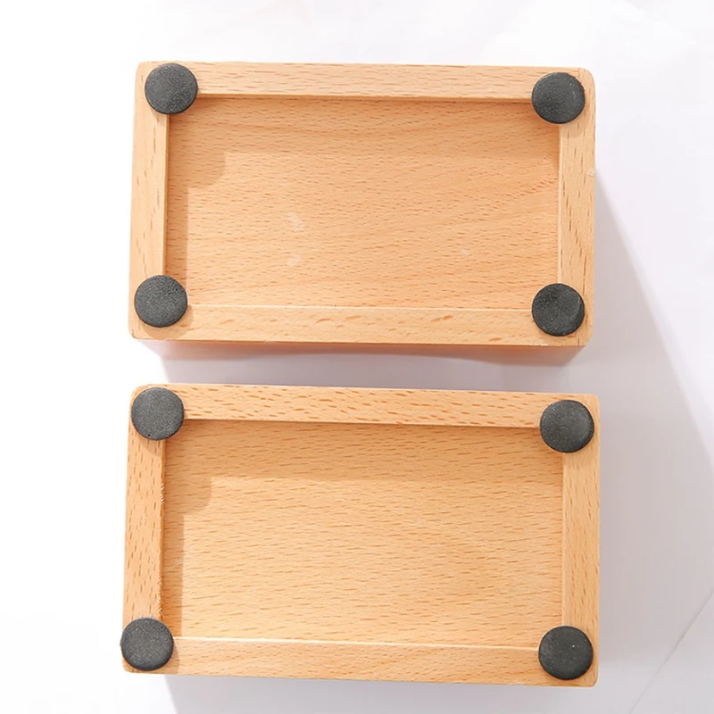 

Coffee Cup Wooden Coaster Beech Round Insulation Pad Solid Wood Creative Small Cup Coaster Knit Tablecloth