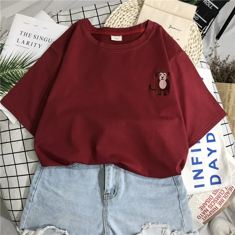 

Fashion Logo Printing T Shirts Women's Sleeve Short Fashion 100% cotton Female T-Shirts