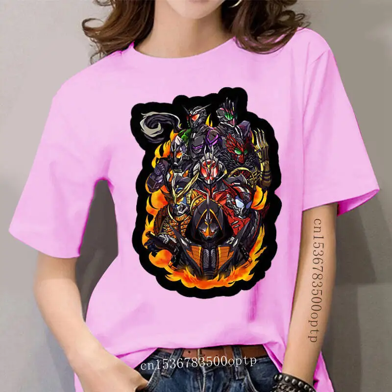 

women Anime Funny Kamen Rider Tee Black(6)