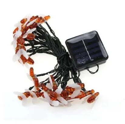 

Милая гирлянда в виде пчелы, уличная гирлянда в виде пчелы для сада, внутреннего дворика, рождественские украшения, гирлянда с питанием от б...