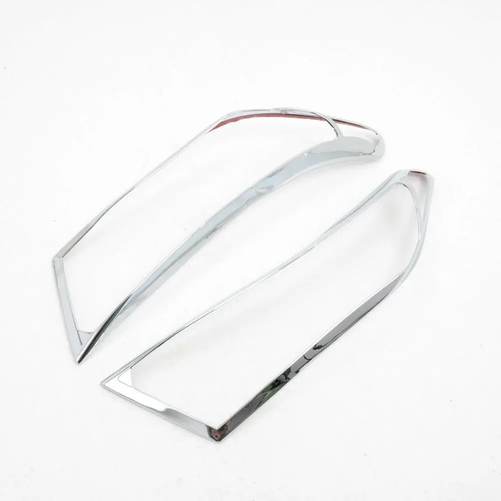 

chrome Front head light Lamp Cover trim For Toyota Highlander SUV 2011 2012 2013