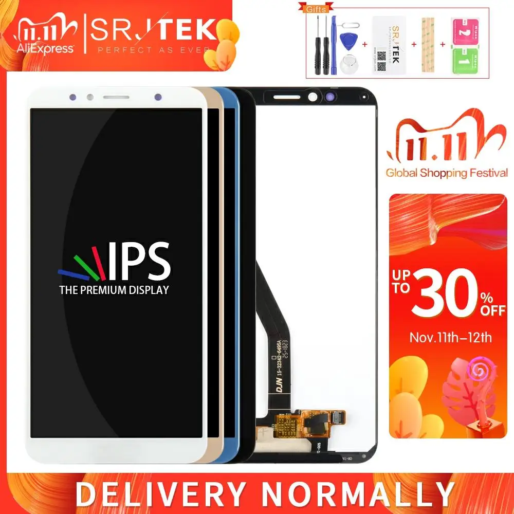 Srjtek для Huawei Enjoy 8E LCD сенсорный экран стеклянная панель Замена дисплей с рамкой ATU LX1
