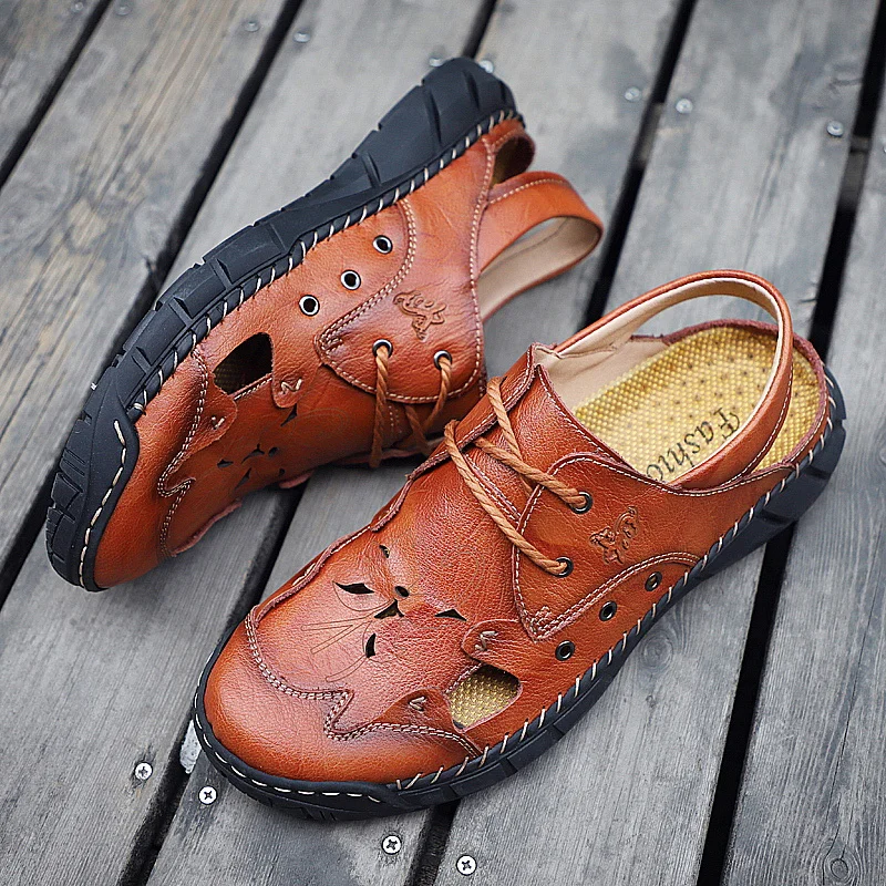 

Mens Outdoor Sandals Men Streetwear Shoes Men's Beach Sandals Sandels For Mens Outdoor Fashion Italian Casual Sandles Man Male