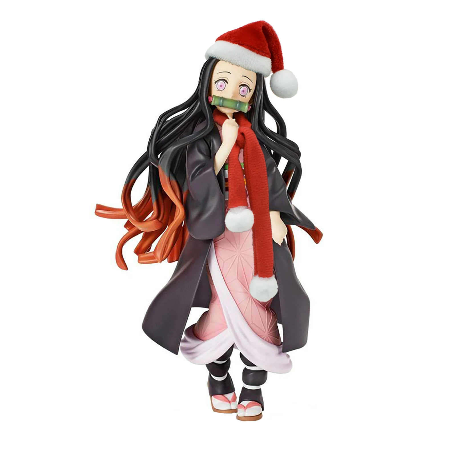 

20cm Demon Slayer Kimetsu No Yaiba Figure Christmas Ver. Kamado Nezuko PVC Model Christmas Gift