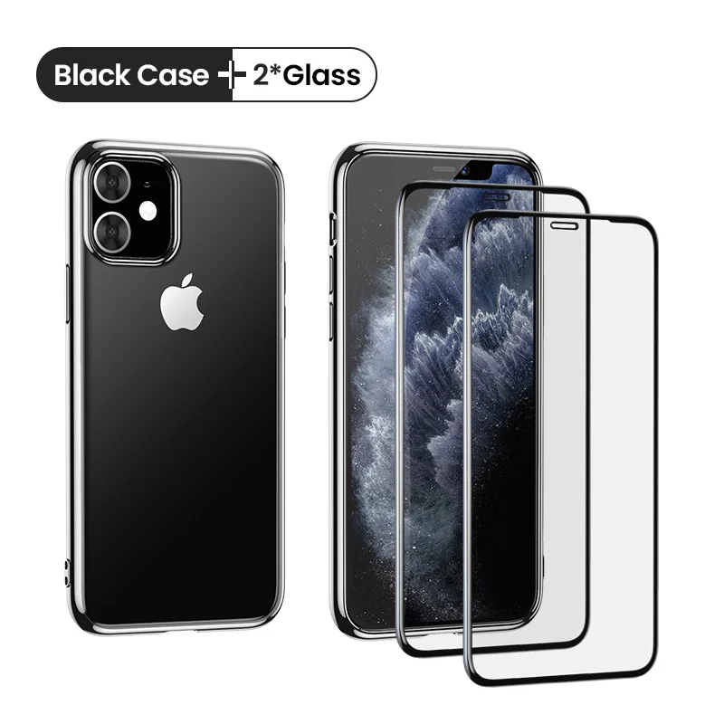 For iP 11-2 Glasses Ugreen чехол для iPhone 11 Pro Max новейший защитный чехол Роскошный ультра мягкий ТПУ задняя крышка для iPhone 11 Pro Max чехол - Цвет: For iP 11-2 Glasses