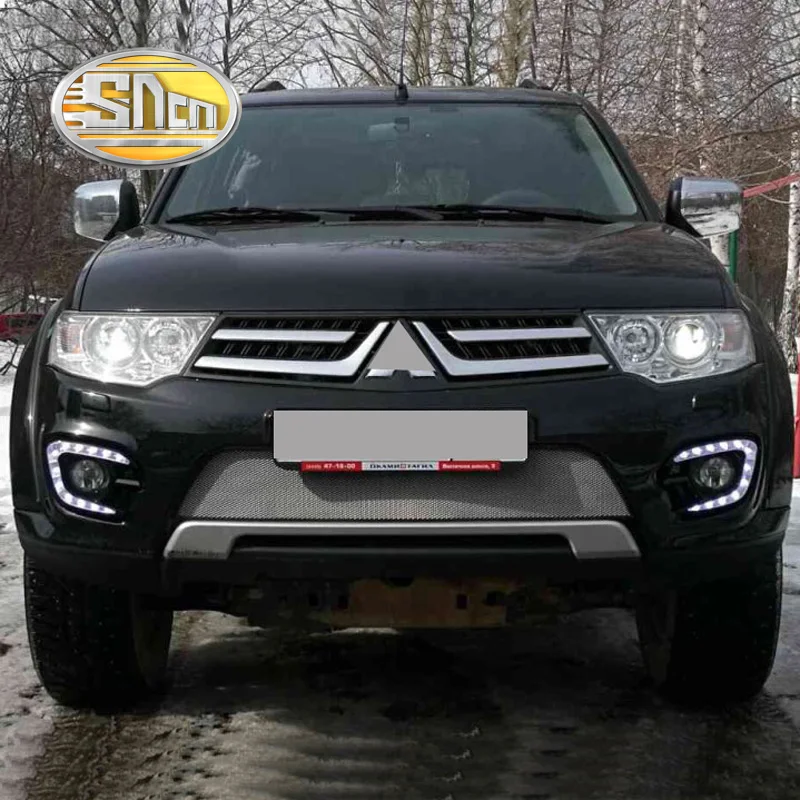 Для Mitsubishi Pajero Sport Montero 2013 2014 2015 дневные ходовые огни светодиодный DRL