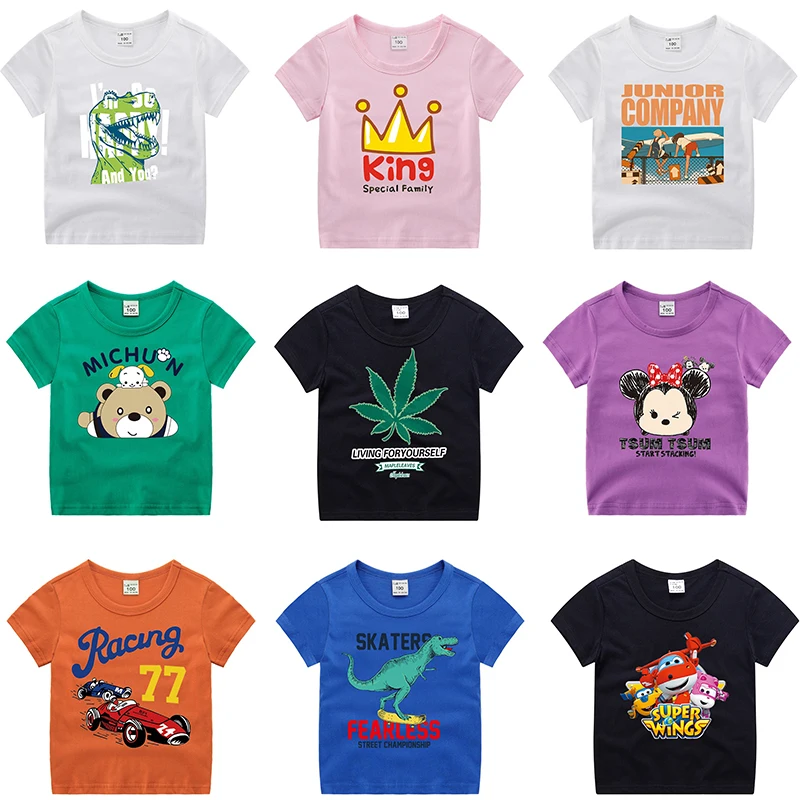 Детская одежда для мальчиков с героями мультфильмов рисунком машины новые