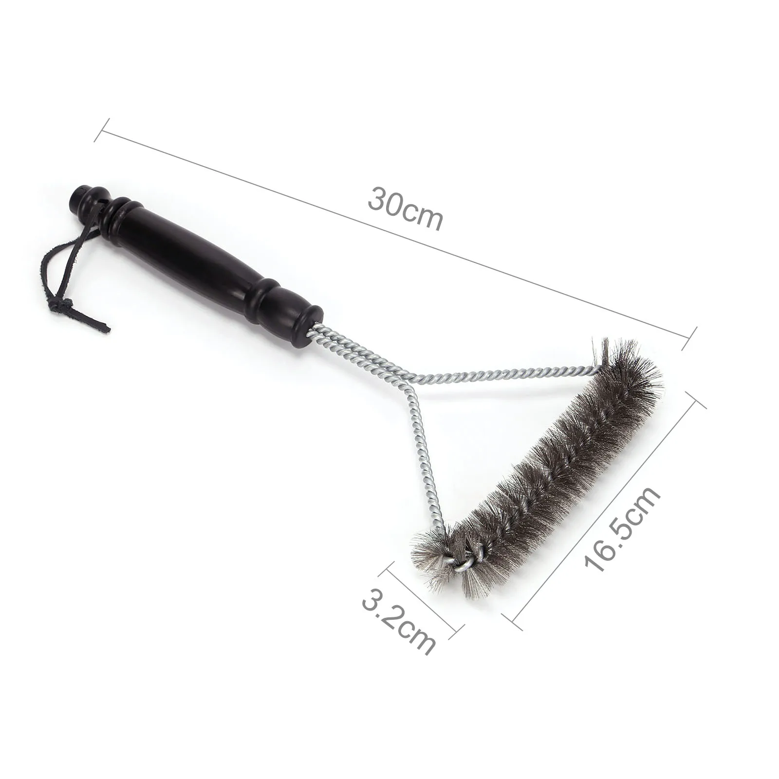 

Stainless Steel Barbecue Grill Cleaning Brush Wire Cleaner Outdoor BBQ Triangle Clean Tool Kitchen Accessories with Handle