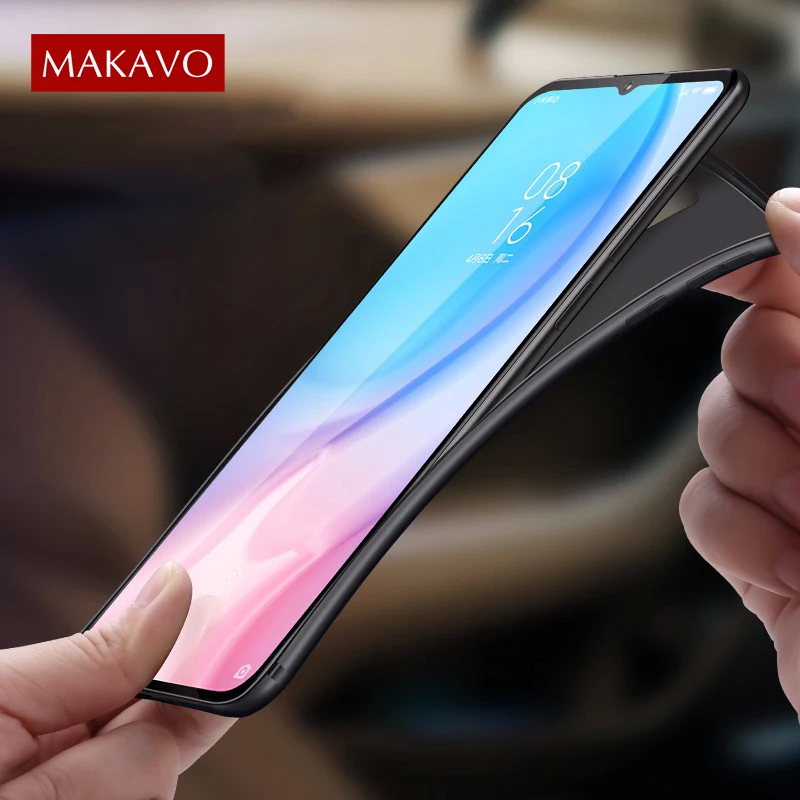 MAKAVO чехол для Xiaomi Redmi Note 8 Pro мягкий силиконовый матовый с полной защитой чехлы