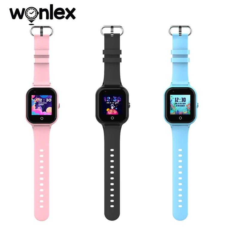 wonlex smart watches 4g hd video phone watch gps anti lost location tracker clock kt24 sim card call baby waterproof kids gift free global shipping