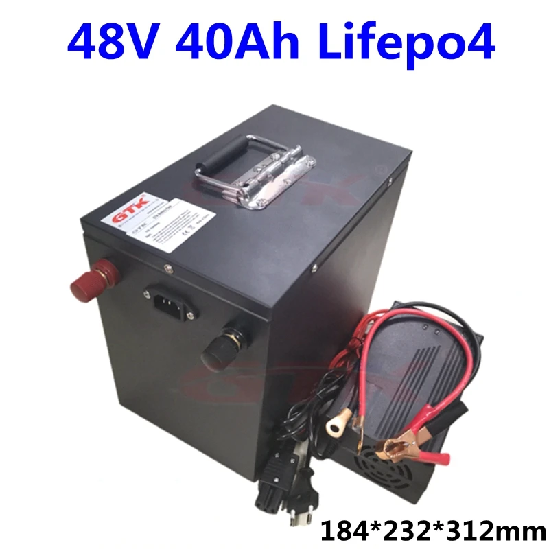 48V 40Ah бренд LiFepo4 литиевая батарея для электрического велосипеда скутера гольфа