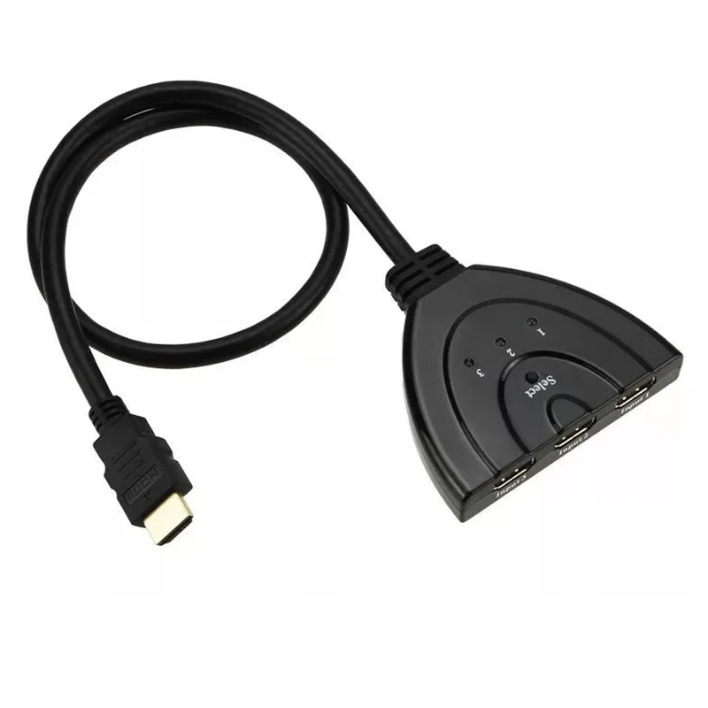 Мини разветвитель с 3 портами внешний кабель 3x1 сплиттер поддержкой порта Ultra HD 1080P