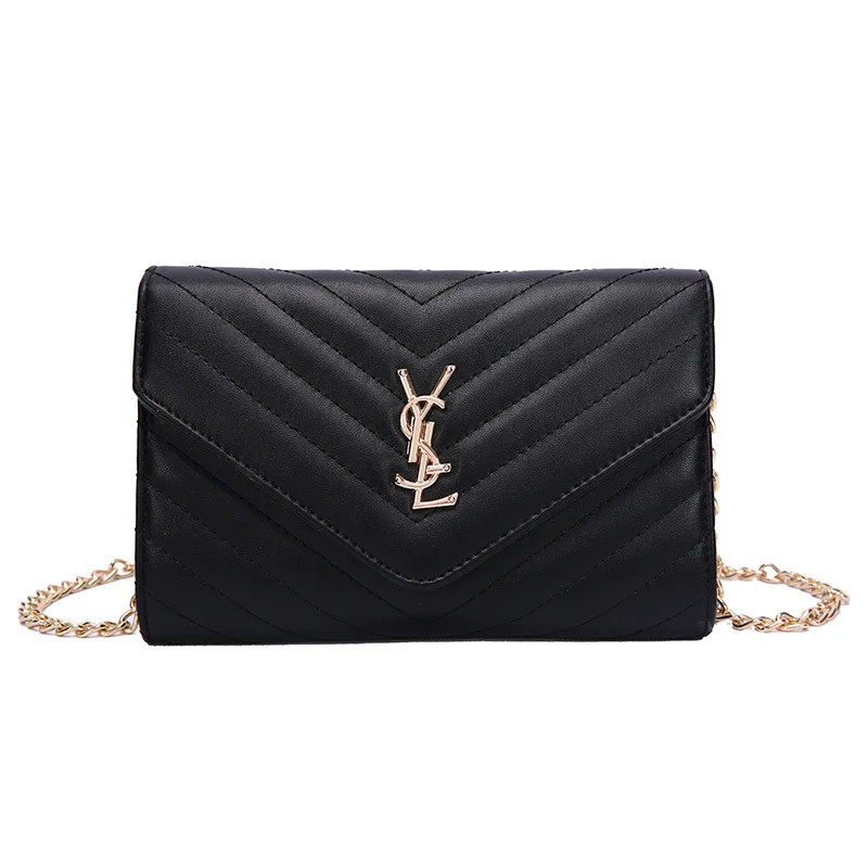 

Lingge chain small bag 2021 new female bag online celebrity with foreign style leisure slung fashion small square bag