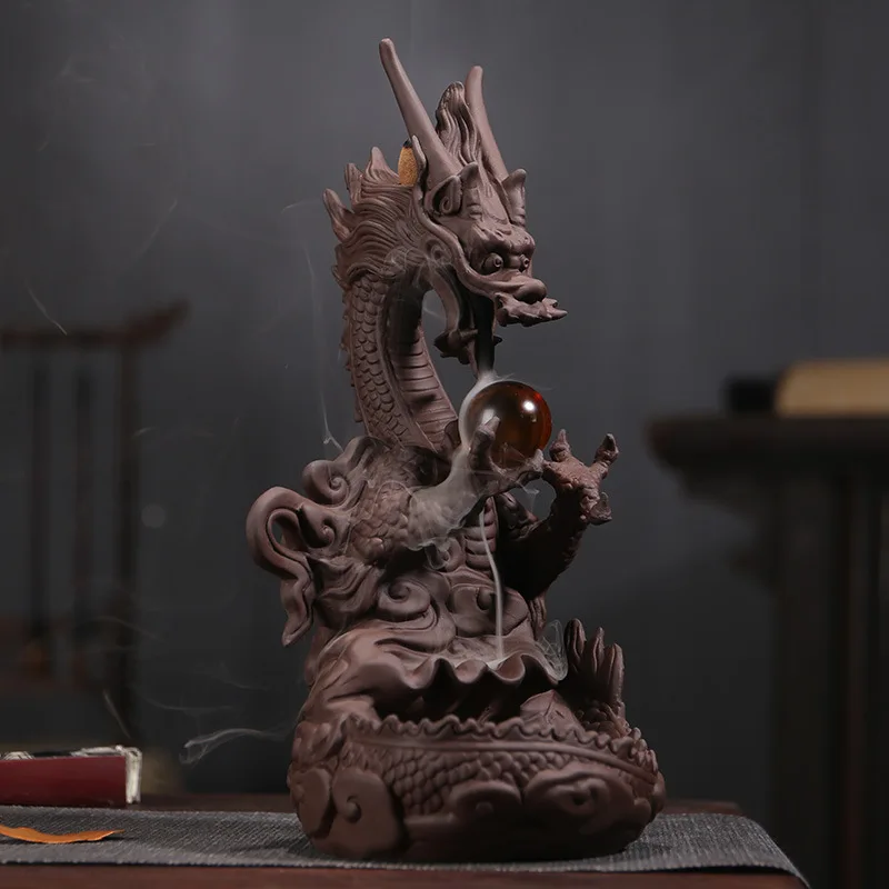 

Creative Tenglong Antique Incense Burner Backflow Incense Burner Creative Zen Backflow Fragrant Tea Ceremony Home Decoration