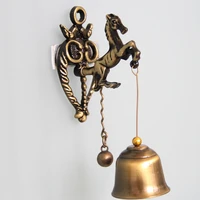 antique style animal door bell metal bell wind bell decorated wall horse elephant owl modeling