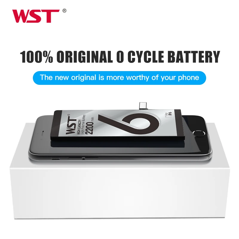 WST аккумулятор для iPhone 6 6G 2200 мАч сменный с более высокой емкостью чем