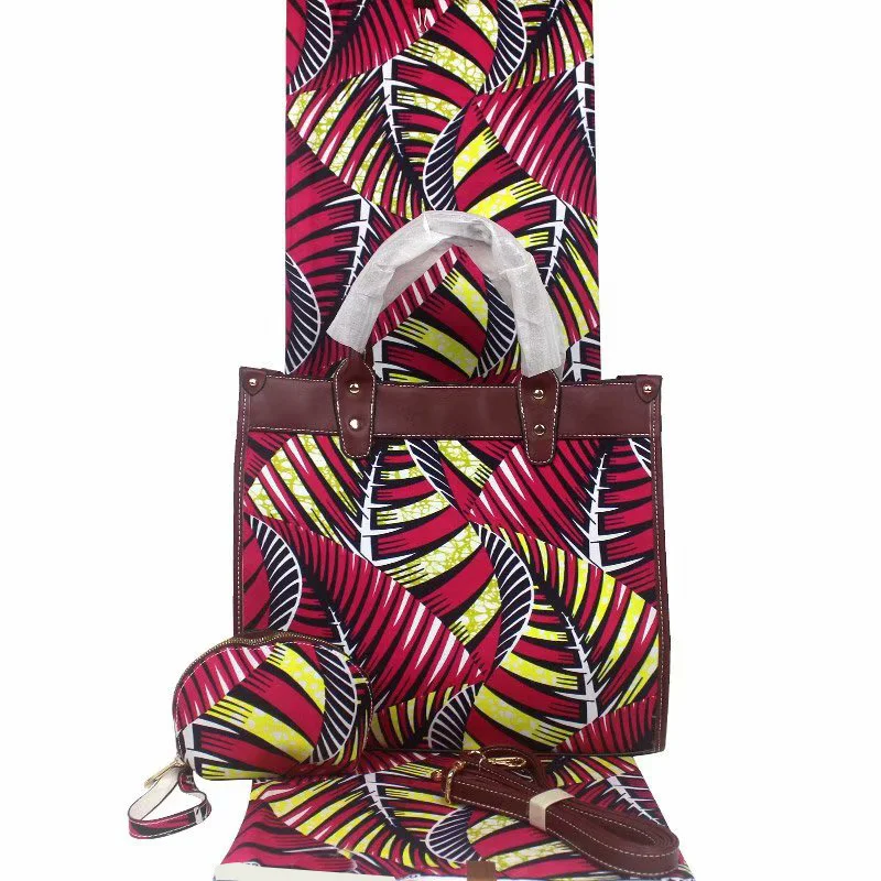 Самый продаваемый Набор сумок и тканей ручной работы в нигерийском стиле для